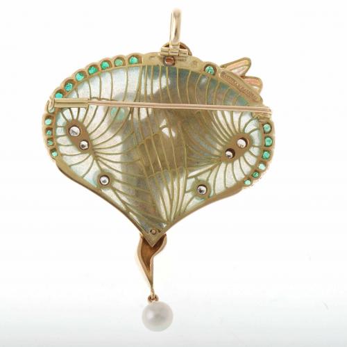 MASRIERA I CARRERAS. PENDANT WITH NYMPH, SECOND HALF 20TH C