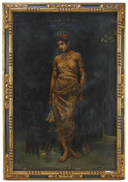 JOAQUIM TORRES CANOSA (1855-?). "LA ESCLAVA", 1893.