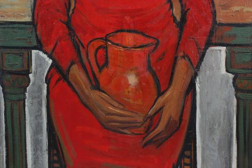 JESUS CASAUS MECHO (1926-2002). "PORTRAIT OF THE ARTIST&#39;S W