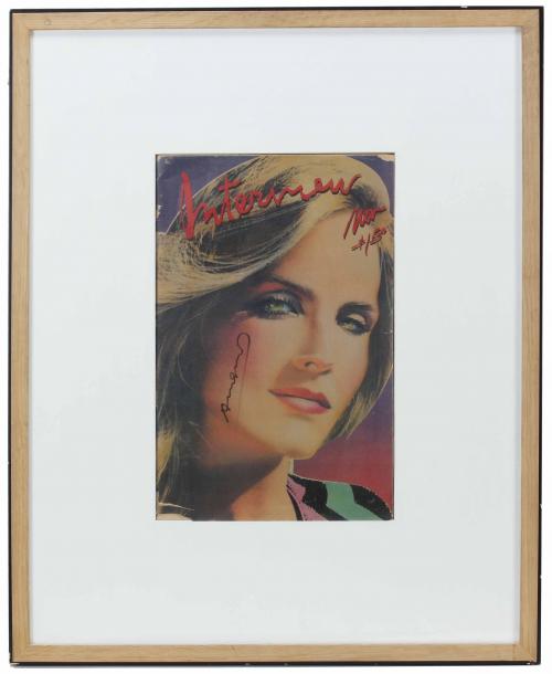 ANDY WARHOL (1928-1987). "AUTÓGRAFO EN LA PORTADA DE &#39;INTER