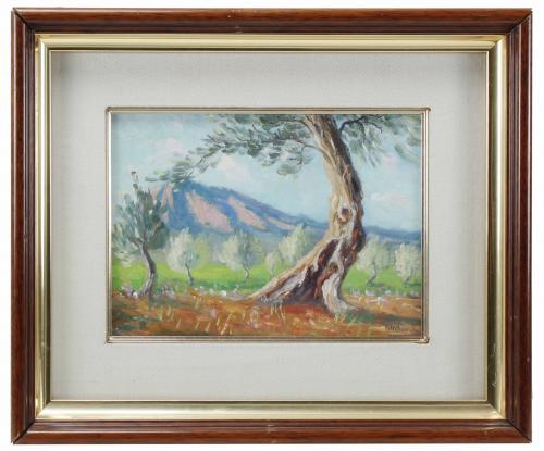 JOSEP COLL BARDOLET (1912-2007). "LANDSCAPE WITH OLIVE TREE
