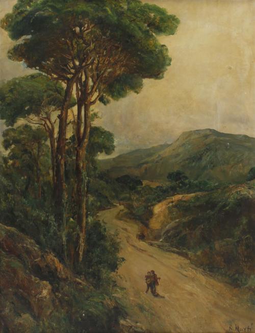 RICARDO MARTÍ AGUILÓ (1868-1936). "PAISAJE".