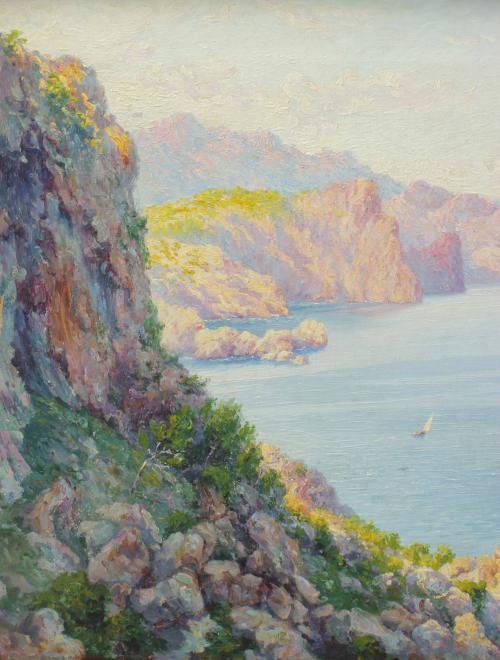 MALLORCAN SCHOOL, EARLY 20TH CENTURY. "MALLORCAN COAST".