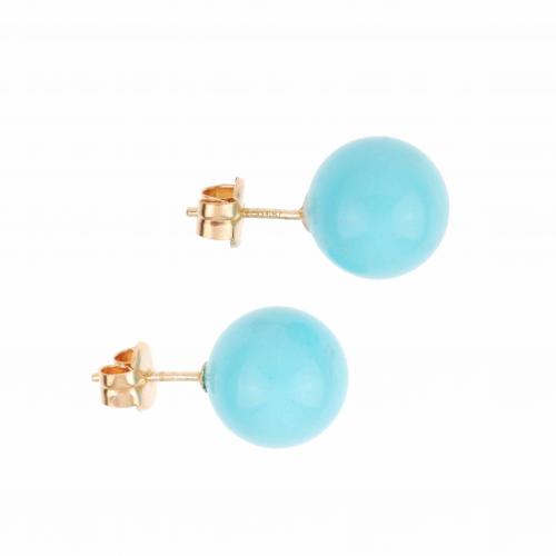 TURQUOISE EARRINGS.