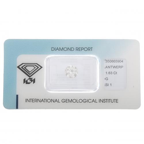 EXCELLENT TRIPLE CUT DIAMOND 1,63 CT. 