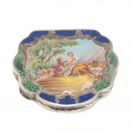 ITALIAN POWDER COMPACT, FIRST HALF 20TH CENTURY.