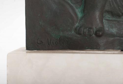 AFTER GUSTAVE VIOLET (1873-1952). "HOMAGE TO ARISTIDES MAIL