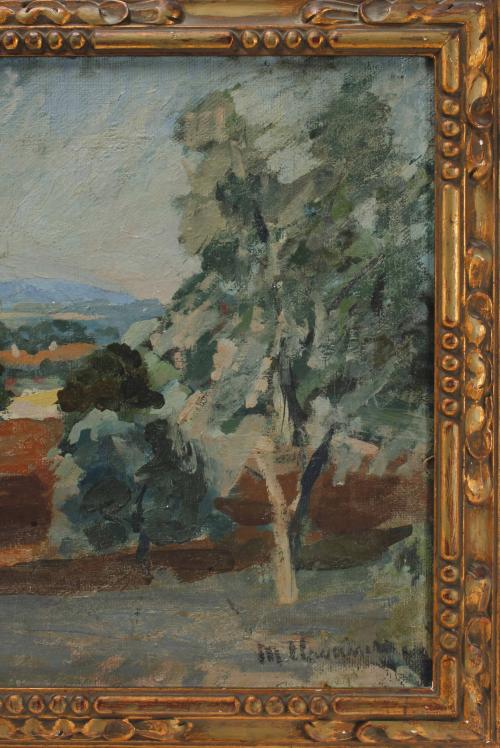 MARIÀ LLAVANERA MIRALLES (1890-1927) "PAISAJE DEL EMPORDÀ".