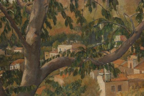 JOSEP OBIOLS PALAU (1894-1967). "PAISAJE", 1927.