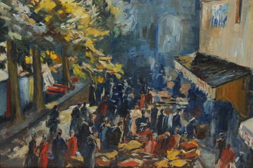 EMILI BOSCH ROGER (1894-1980). "MARKET" AND "RURAL VIEW", 1