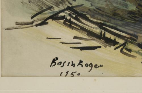 EMILI BOSCH ROGER (1894-1980). "MARKET" AND "RURAL VIEW", 1