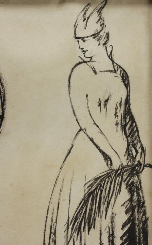 PERE YNGLADA Y SALLENT (1881-1958). "COQUETTERIE (COQUETRY)