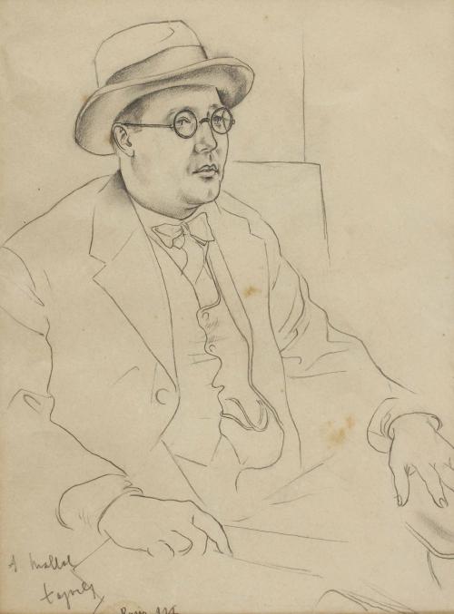 JOSÉ MARÍA DE TOGORES (1893-1970). "PORTRAIT OF PAINTER IGNASI MALLOL I CASANOVAS", 1928.