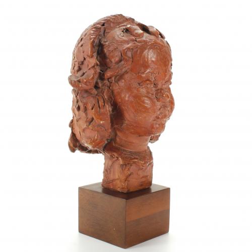 CATALAN SCHOOL, MID 20TH CENTURY. "GIRL&#39;S BUST".