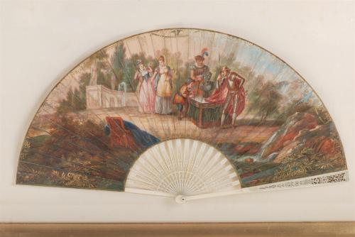 SPANISH FAN, FIRST THIRD 19TH CENTURY. 