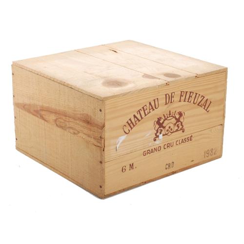 SIX BOTTLES OF MAGNUM DE CHATEAU DE FIEUZAL, GRAND CRU CLASS, 1982.