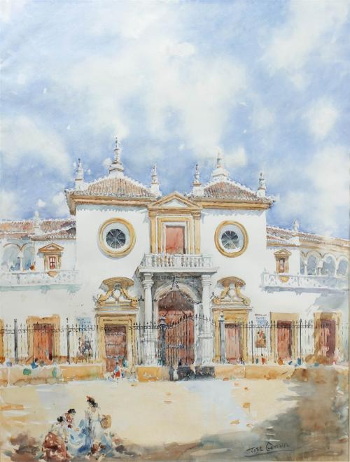 JOSÉ GONZÁLEZ (1933-2018). "LA MAESTRANZA DE SEVILLA".
