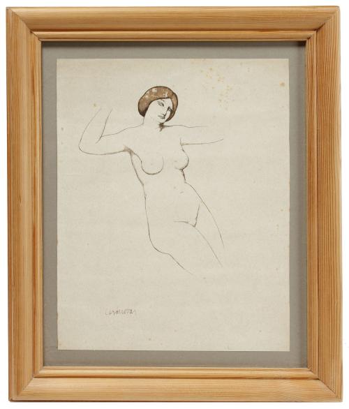 ENRIC CASANOVAS ROY (1882-1948). “FEMALE NUDE”. 