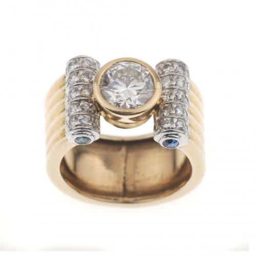 SORTIJA DIAMANTES MODELO CARTIER.