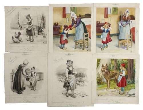 LUIS PALAO (1863-1933). "CAPERUCITA ROJA", DÉCADA 1920-1933.