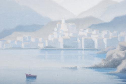 FRANCESC D&#39;ASIS CASADEMONT (1923-2007). "CADAQUÉS", 1989.