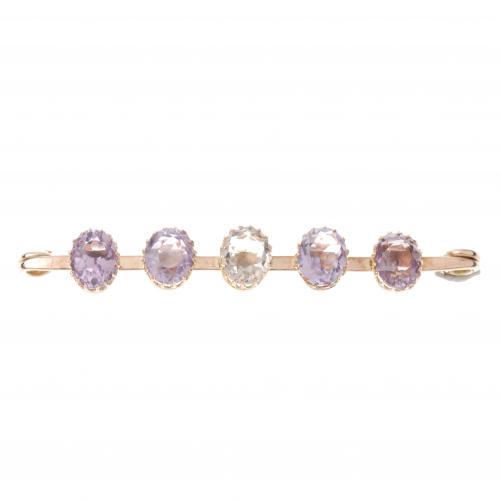 AGUJA BROCHE AMATISTAS.