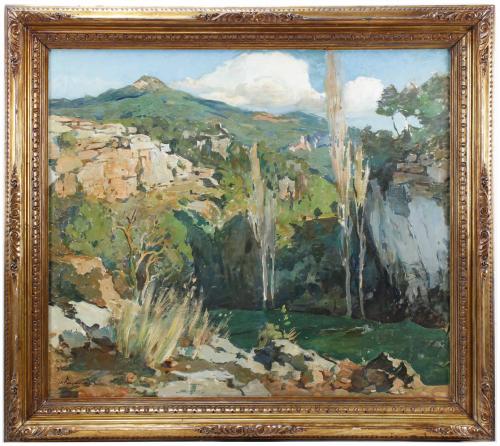 JOSEP PUIGDENGOLAS BARELLA (1906-1987). "PAISAJE".