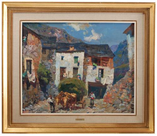 JOSEP SERRASANTA (1916-1998). "PUEBLO".