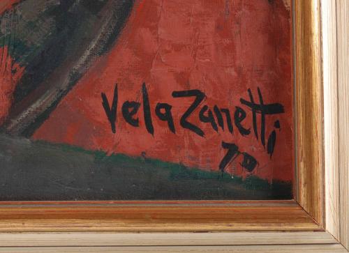 JOSÉ VELA ZANETTI (1913-1999). "PELEA DE GALLOS", 1970.
