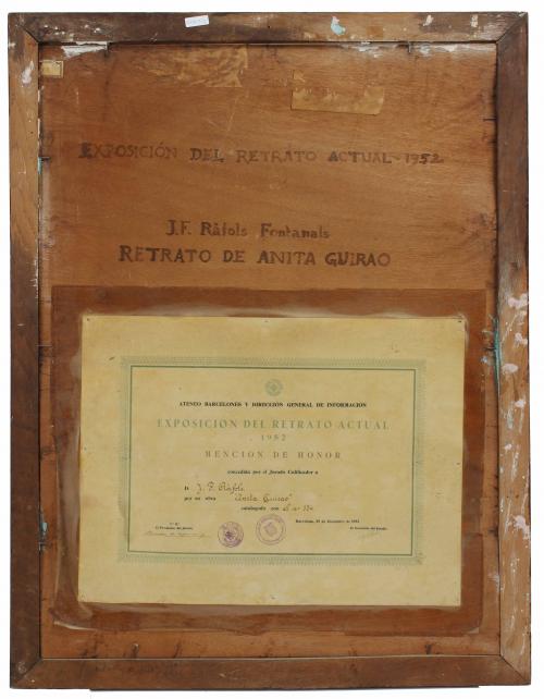 JOSEP FRANCESC RÀFOLS FONTANALS (1889-1965). "RETRATOS DE A