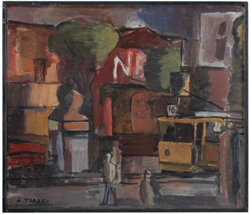 AUGUSTO TORRES (1913-1992). "URBAN VIEW", C. 1972. 