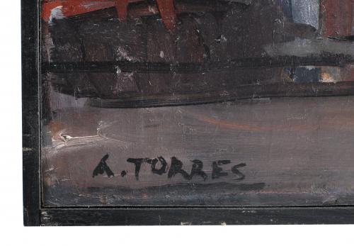 AUGUSTO TORRES (1913-1992). "VISTA URBANA", C. 1972. 