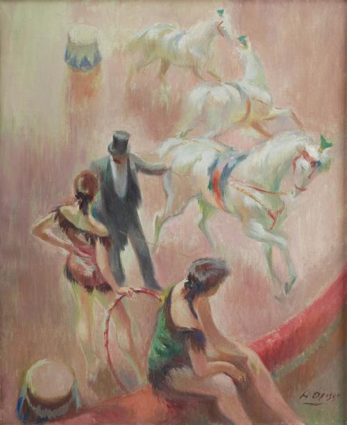 ALFRED OPISSO CARDONA (1907-1980). "ESCENA DE CIRCO".