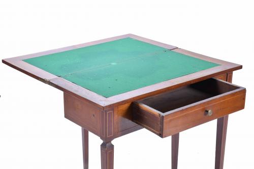 ELIZABETHAN GAMING TABLE, THIRD QUARTER 19TH CENTURY.