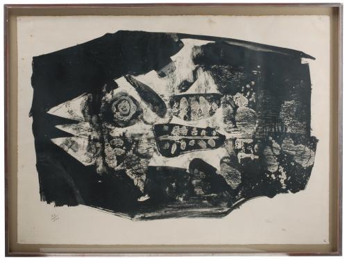 ANTONI CLAVÉ (1913-2005) "POISSON (CARPA)", 1959.