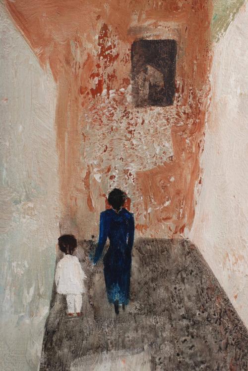 RAMÓN LLOVET (1917-1987). "CALLE CON CASTAÑERA", 1963.