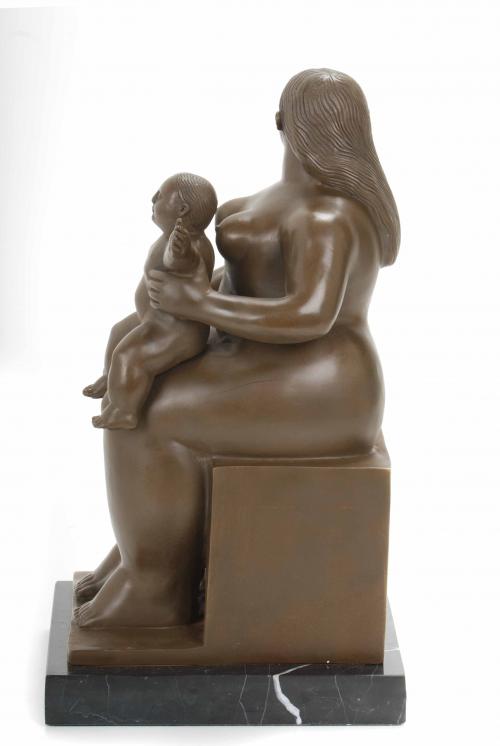 SIGUIENDO MODELOS DE FERNANDO BOTERO (1932). "MATERNIDAD"  
