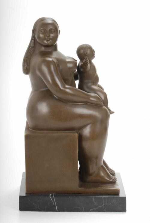 SIGUIENDO MODELOS DE FERNANDO BOTERO (1932). "MATERNIDAD"  