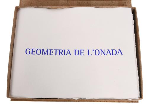 MODEST CUIXART i TÀPIES (1925-2007). "GEOMETRIA DE L&#39;ONADA.