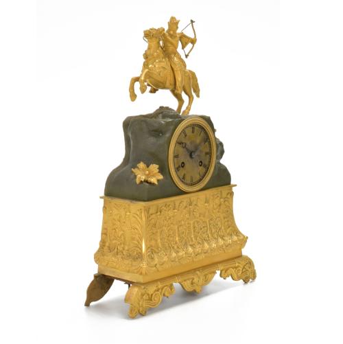 FRENCH LOUIS PHILIPE TABLE CLOCK, SECOND THIRD 19TH CENTURY