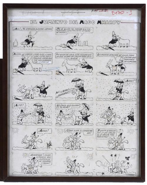 A PAIR OF ORIGINAL ILLUSTRATIONS FOR TBO.