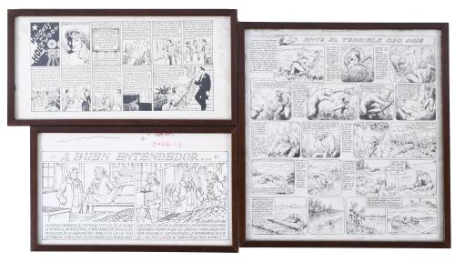 THREE ORIGINAL ILLUSTRATIONS FOR TBO.