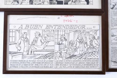 THREE ORIGINAL ILLUSTRATIONS FOR TBO.
