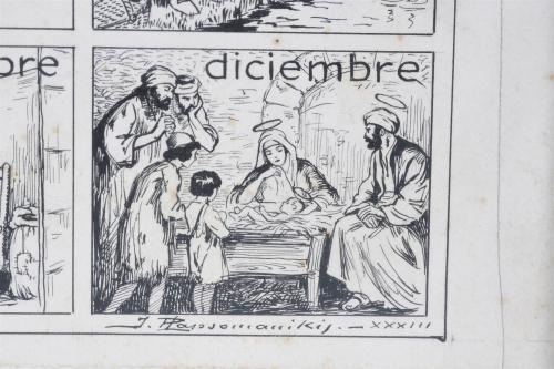 JEAN RAPSOMANIKIS (1885-1937). ORIGINAL ILLUSTRATION FOR TB
