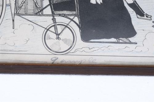 JOAN MACÍAS, NIT. ORIGINAL ILLUSTRATION FOR "LOS GRANDES IN