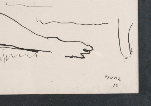 PERE PRUNA OCERANS (1904-1977). "MODELO EN EL TALLER DEL AR