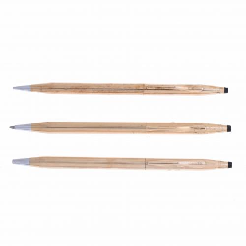 CROSS. PEN AND MECHANICAL PENCIL SET AND CLASSIC CENTURY PEN.