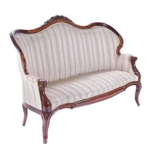 ELIZABETHAN COUCH, SECOND THIRD 19TH CENTURY.