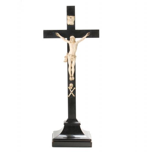 ESCUELA ESPAÑOLA, FIN. SIGLO XIX-PPS.SIGLO XX. CRISTO CRUCIFICADO DE CUATRO CLAVOS.
