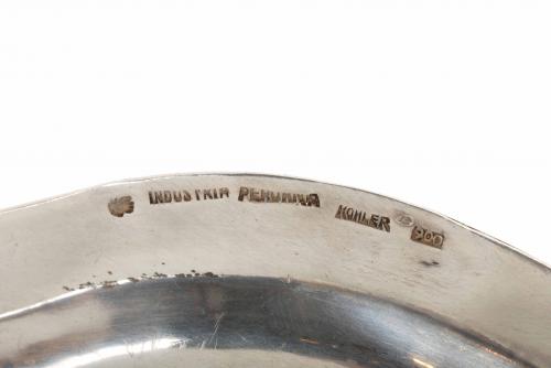 PERUVIAN SILVER SAUCEBOAT, MID 20TH CENTURY. 